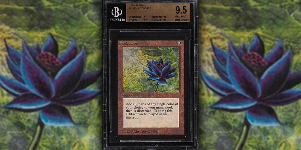 Magic: The Gathering Black Lotus for $166K a auction