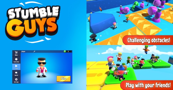 Stumble Guys: Multiplayer Royale Kitka Games Contains ads In-app purchases  4.2* reviews 50 MB Rated for 3+ Downloa Install Play with friends! About  this game > Fun knockout battle royale, play with